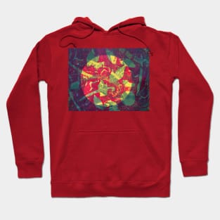 Summer Abstract Print Hoodie